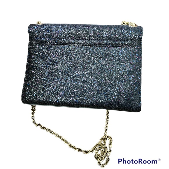 Kate Spade Crossbody Shoulder Bag Purse. Black Pink Blue and Gold - Picture 3 of 13